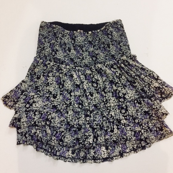 Free People Dresses & Skirts - 🌻SALE🌻Free People Pleat Layered Skirt Floral
